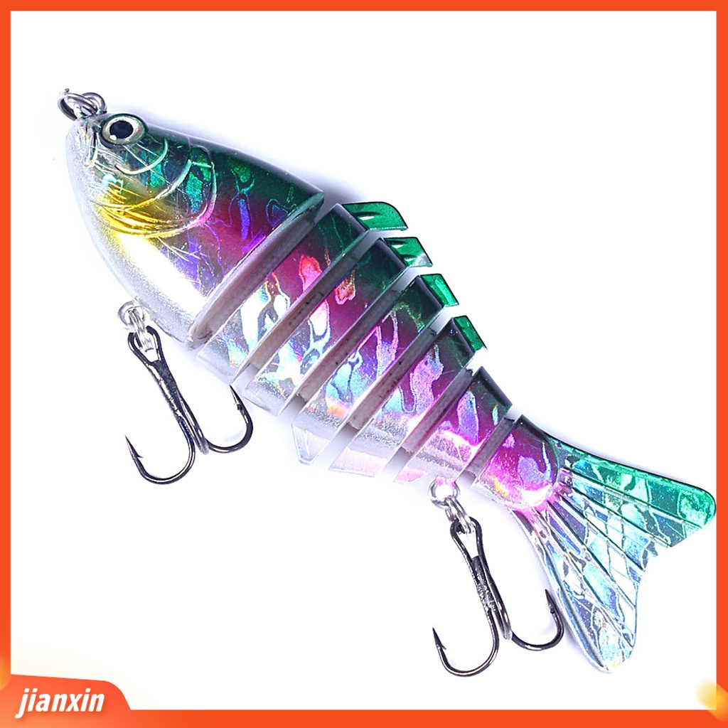 (In Stock) 10cm /15.6g 7bagian Umpan Lure Hook Fish Tackle Tenggelam Wobblers Renang Umpan Pancing Perlengkapan Memancing