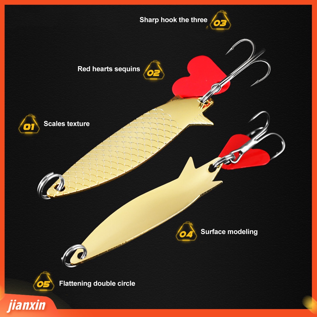 (In Stock) 6cm/6g Umpan Pancing Desain Kait Treble Dilapisi Warna Cerah Dengan Skala Ikan Tahan Karat Zinc Alloy Sequin Hard Lure Umpan Buatan Memancing Perlengkapan Memancing