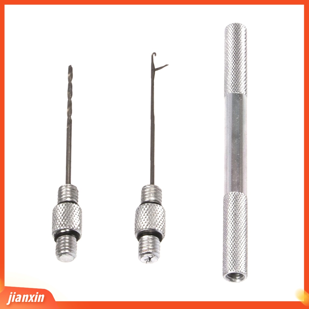 (In Stock) Jarum Umpan Pancing Multicolor Dapat Diputar Bahan Aluminium Alloy Dengan Bor Splicing Making Needle Untuk Memancing