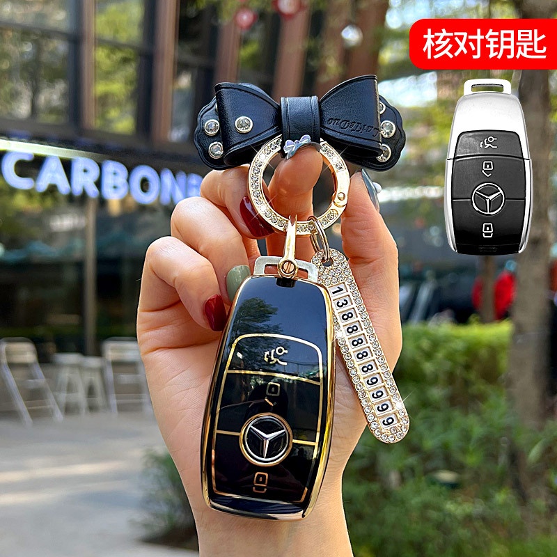 Untuk Mercedes-Benz 3B remote control key shell Untuk Pengganti W203 W210 W211 smart key shell