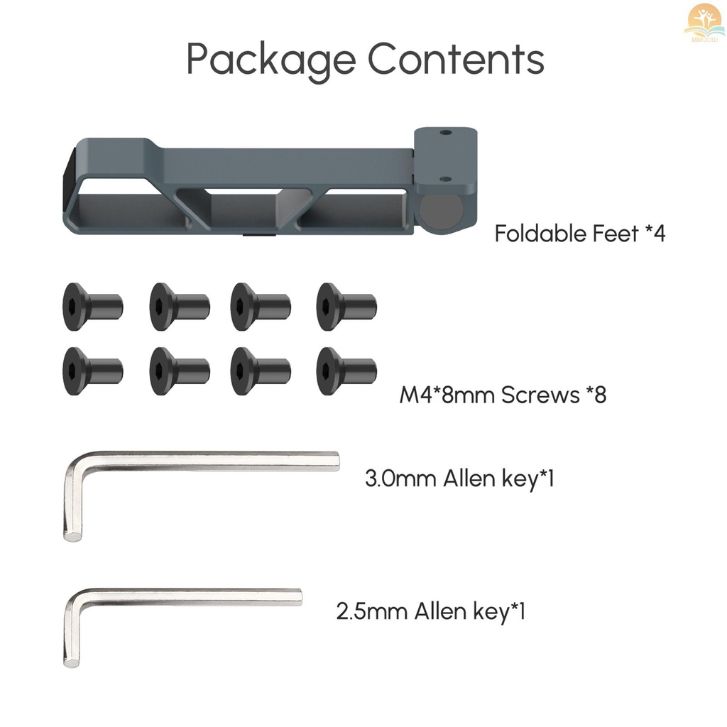 In Stock ORTUR Laser Master 3ukir Aksesori 4PCS FFT1.0 Kaki Lipat Struktur Miring Meningkatkan Tinggi Ukiran Mudah Dipasang