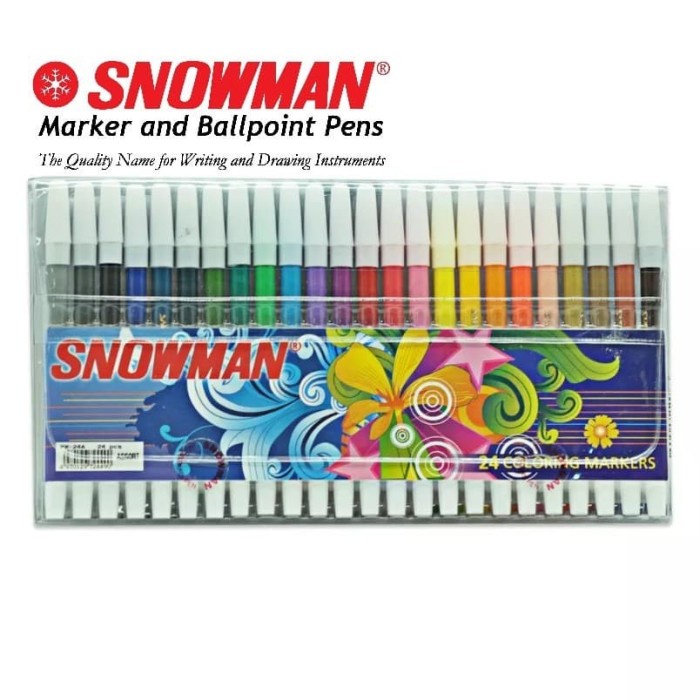 

Spidol Kecil Snowman Set 24 Warna PW-24A