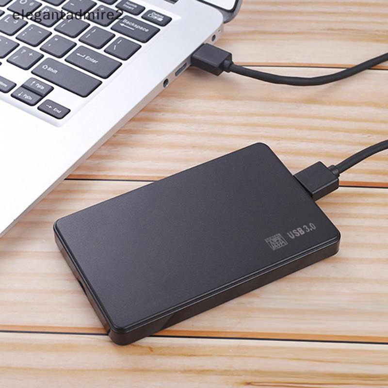 [Gele] 2.5&quot; SATA Ke USB3.0 HDD Enclosure Mobile Hard Drive Cases Untuk SSD Kotak HDD Penyimpanan Eksternal Dengan Kabel USB3.0 [ele]