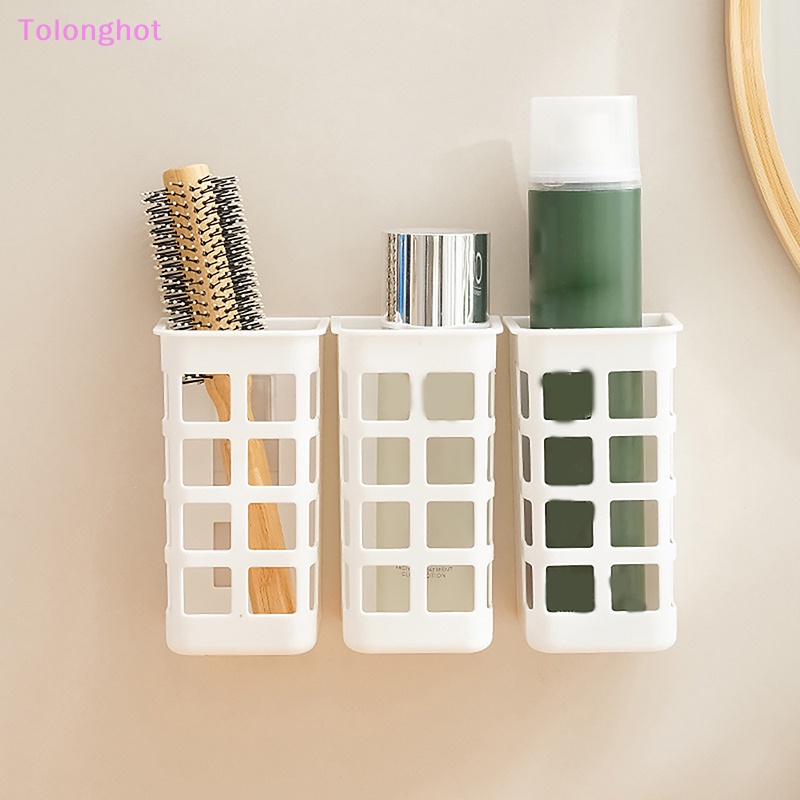 Tolonghot&gt; Alat Rambut Organizer Dinding Brushes Holder Menggunakan Punch Free al Organizer Rak Morden Rak Kamar Mandi well