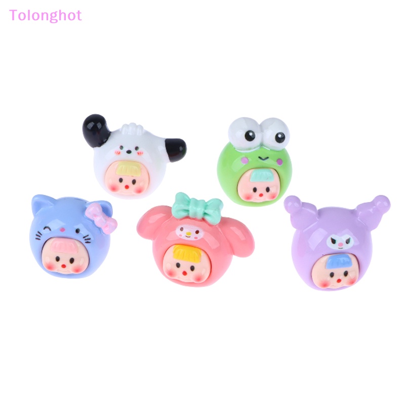 Tolonghot&gt; Kartun Bayi Perempuan 3D Besar Resin Miniatur Lucu Kreatif DIY Ponsel Case Mini Liontin Perhiasan Aksesoris well