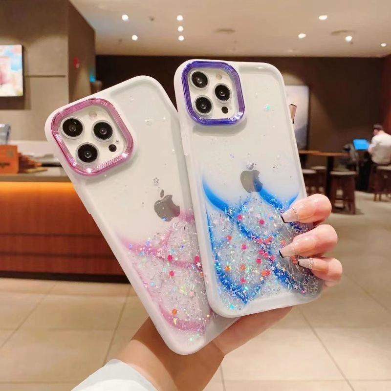 CASE XIAOMI REDMI NOTE 8PRO 9 9PRO CASING GLITER MERMAID LINE CHROME METALLIC