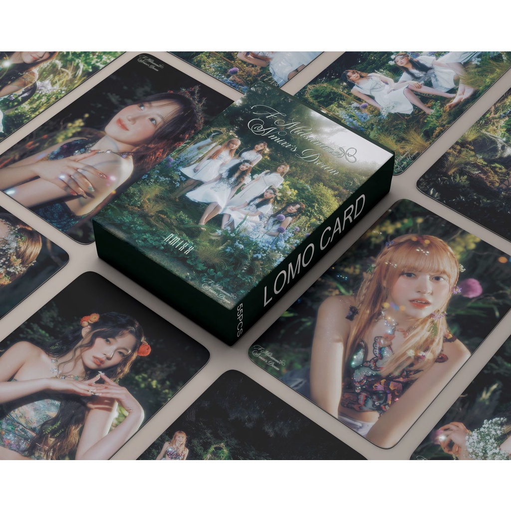 55pcs /box NMIXX Photocards A Midsummer Nmixx's Dream Album Kartu Lomo Kpop Postcards