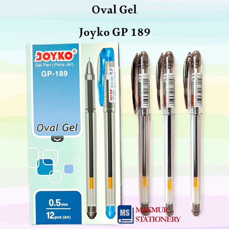 

Pulpen / Ballpoint / Pen Gell Joyko Oval Gel GP 189 (12 Pcs)