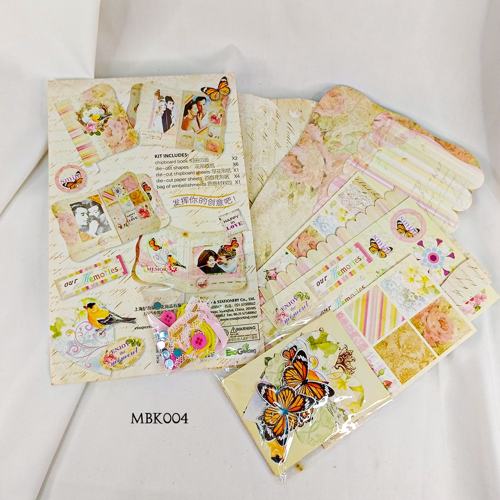 

Scrapbook Kit Retro Journaling Paper MBK004