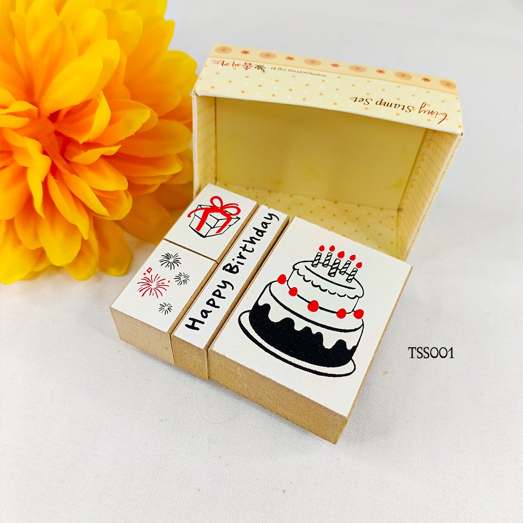 

Box Stampel Journaling Kit Scrapbook Motif Birthday TSS001