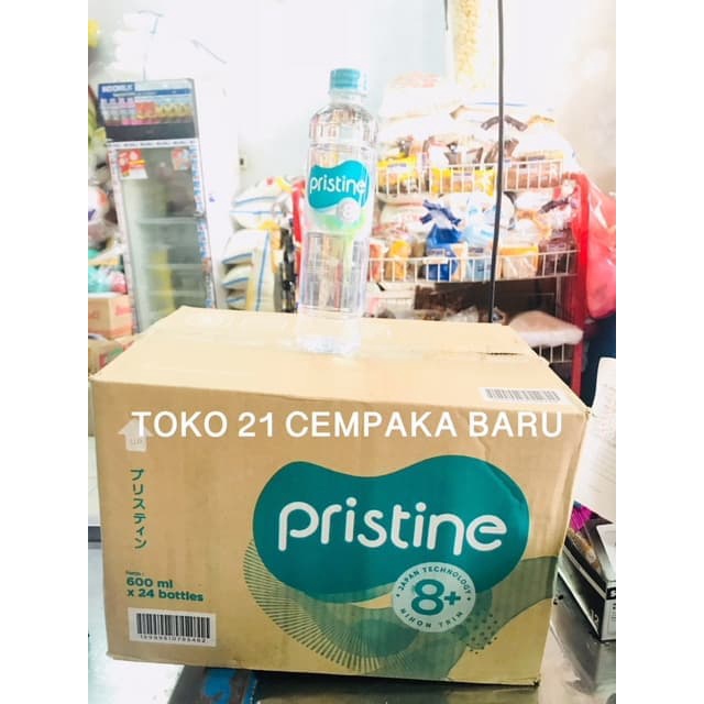 

Pristine 8+ Air Minerale 600ml 1 KARTON isi 24 BOTOL | Detox PH 600 ml