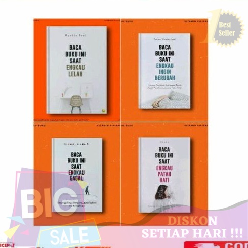 

BEST SELLER BOOK Baca Buku Ini Saat Engkau Ingin Berubah - Patah Hati - Gagal - Lelah - BISA COD