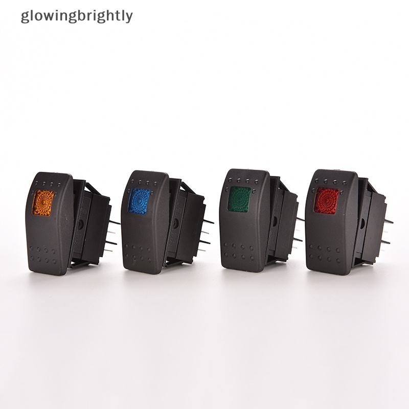 [glowingbrightly] 12v 20A WATERPROOF BAR ARB CARLING ROCKER TOGGLE SWITCH Lampu LED Mobil Perahu TFX