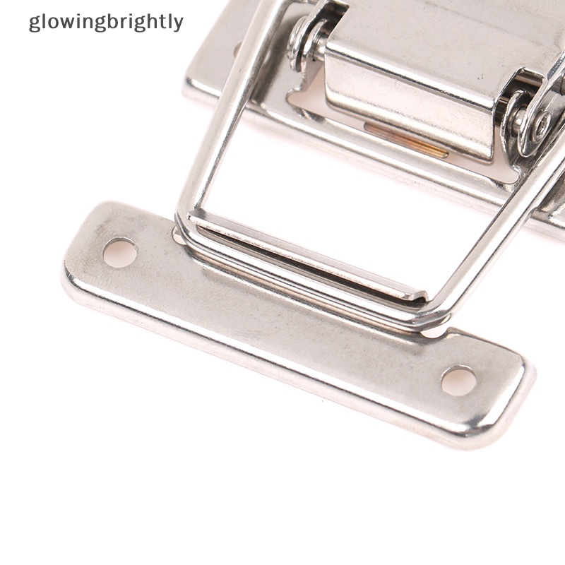 [glowingbrightly] Kunci Pengait Kait Stainless Steel Untuk Case Lemari Spring Loaded Latch Catch Toggle Hasp Box Lock Gesper Peralatan Furniture TFX