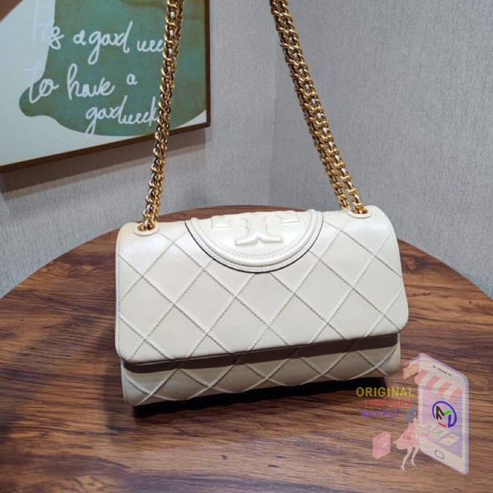 TAS TB 143249 Fleming Soft Convertible Shoulder Bag New Cream Vs
