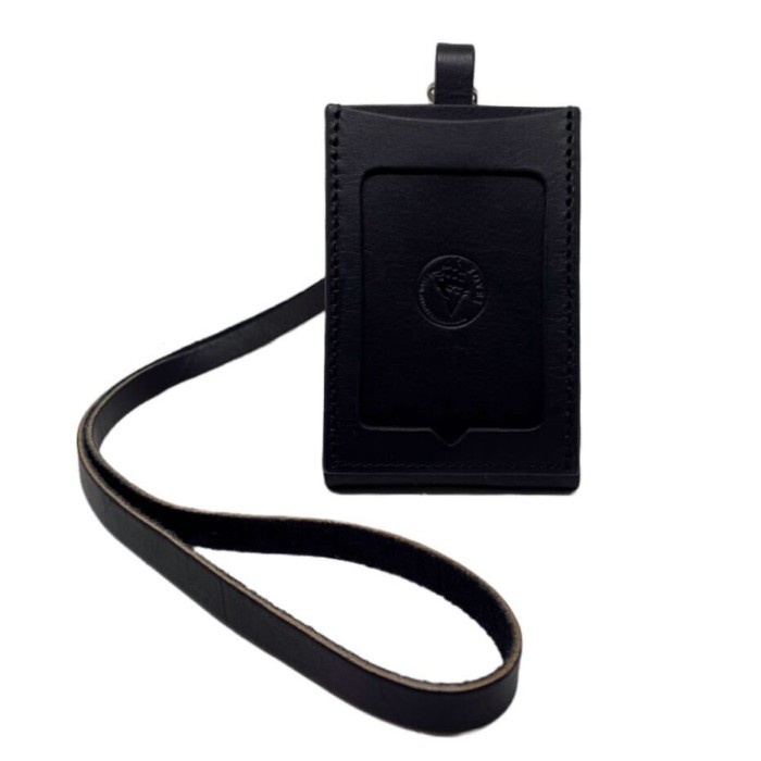 

[DD] VOYEJ ID CARD HOLDER IV - Lanyard ID Card Kulit Sapi Asli - Black