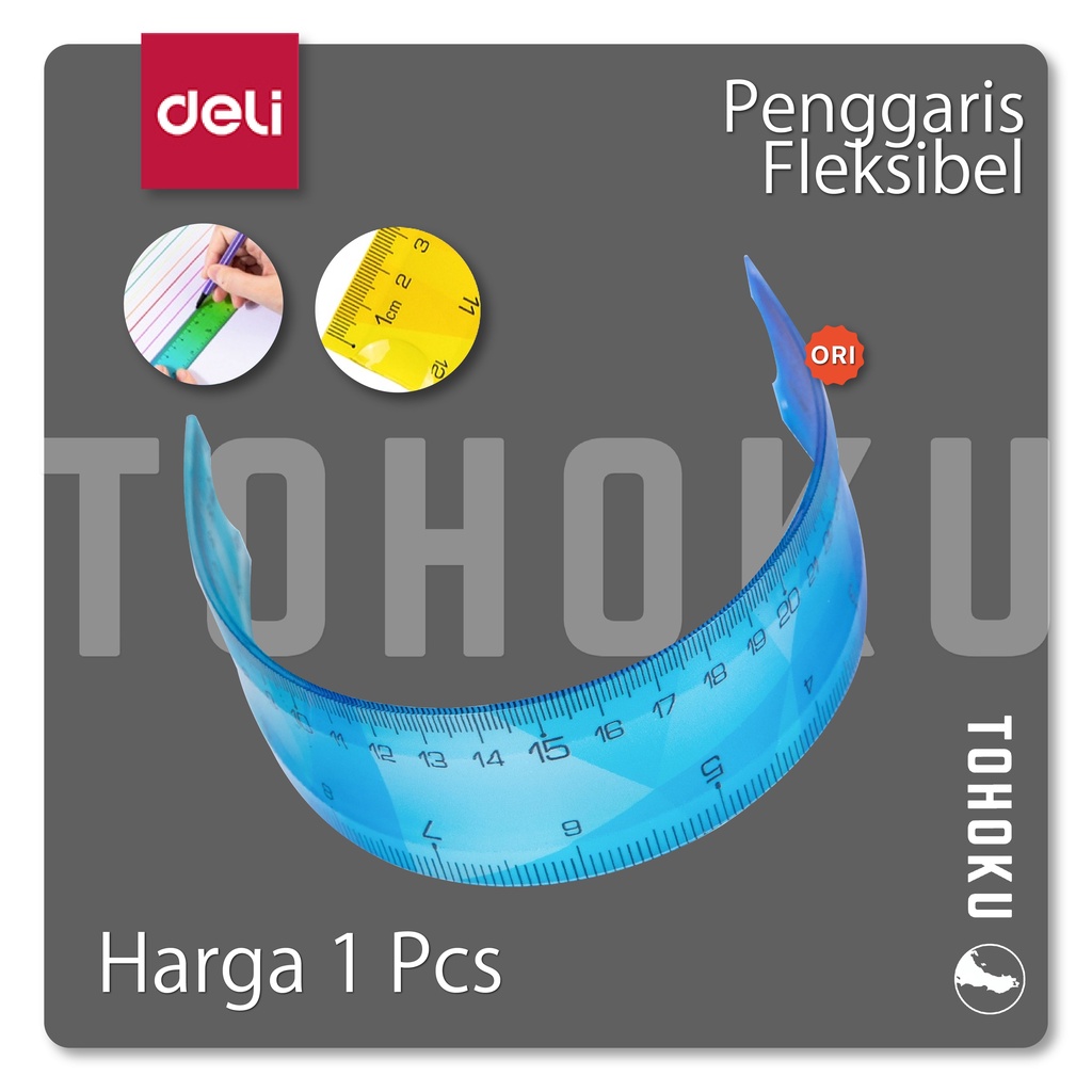 

Deli Penggaris Twistable and Hard dengan Bahan Eco-PVC Tahan Pecah EH65X Series