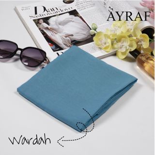 Kerudung Hijab Segiempat Paris Premium warna biru wardah/Hijab Segiempat Terbaru Paris Premium warna