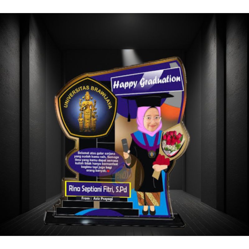 plakat, plakat akrilik, plakat akrilik custom, plakat wisuda, plakat wedding, plakat souvenir, plaka