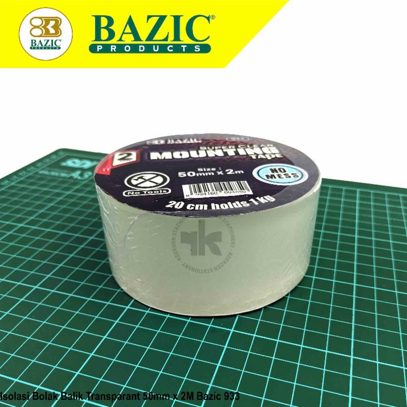 

Bazic Mounting Tape Isolasi Bolak Balik Transparant 50mm x 2M 933