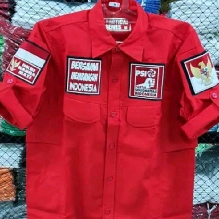 Terbaru kemeja tactical partai PSI baju tactical partai PSI seragam pdl partai PSI kemeja tactical P