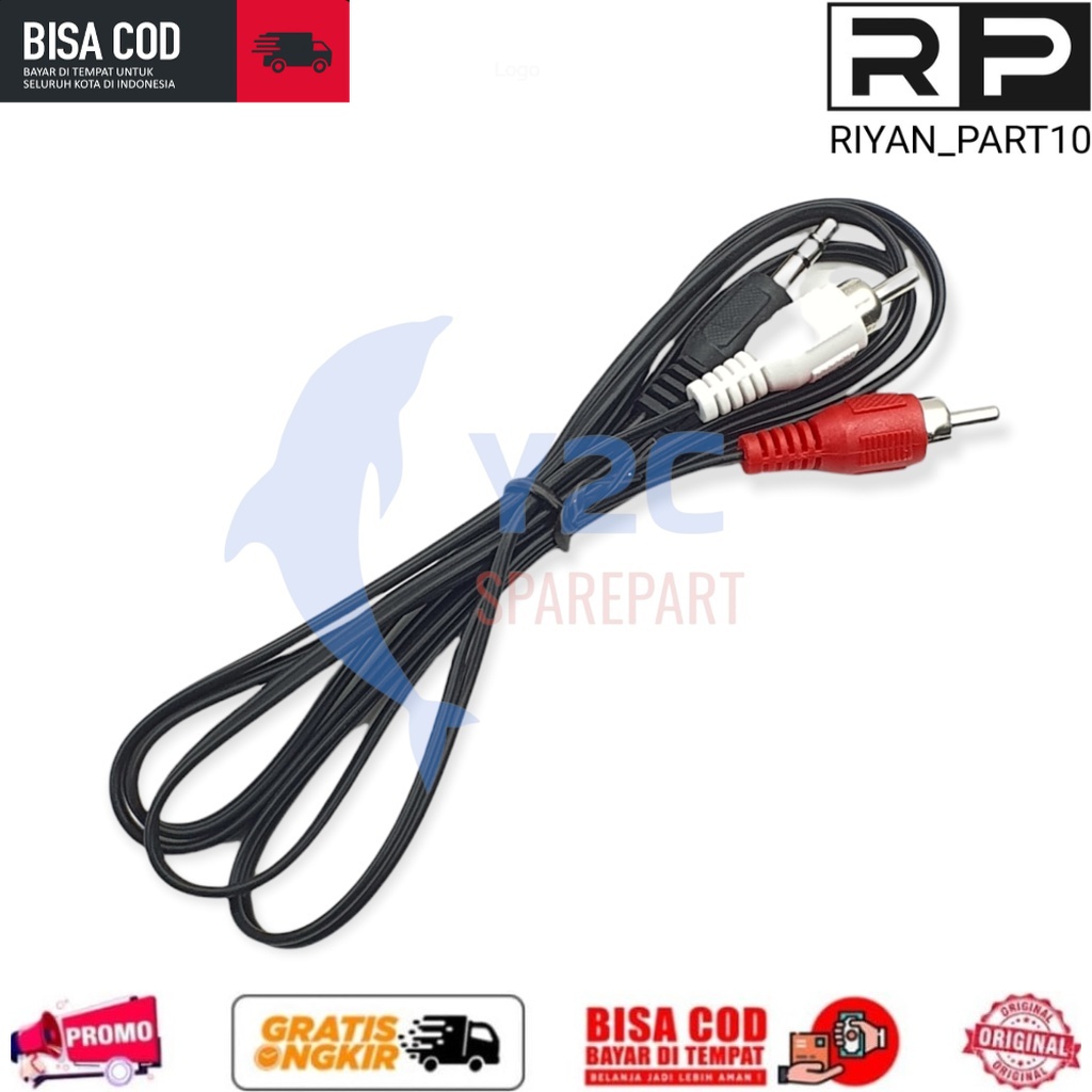 KABEL AUX AUDIO 2IN1 UNTUK HP KE JACK Speaker Atas 3.5MM / KABEL SAMBUNGAN Speaker Atas MURAH TERMUR