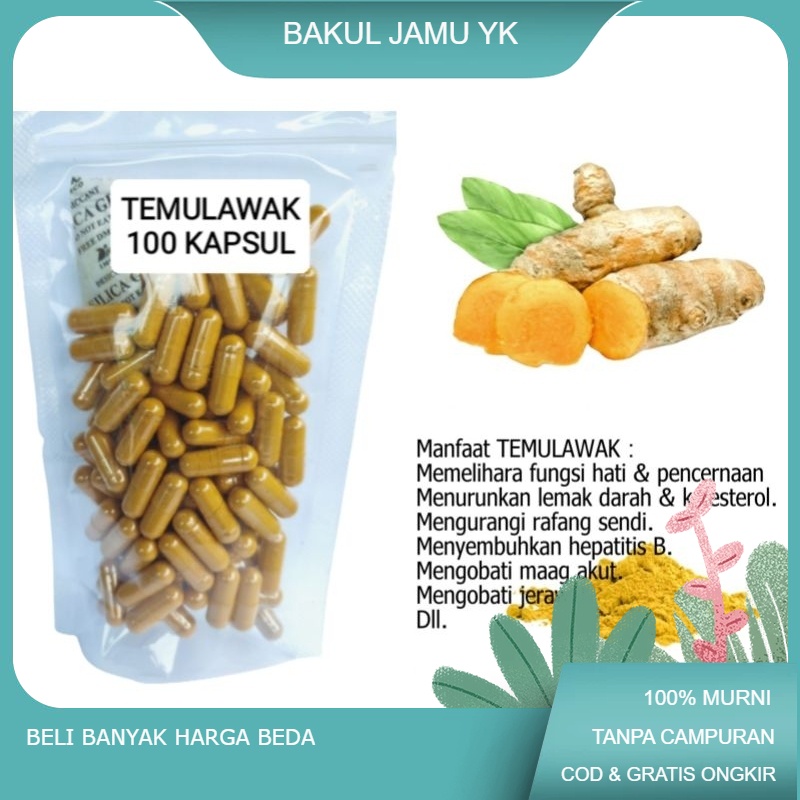 

Serbuk TEMULAWAK isi 100 kapsul untuk lambung sembelit