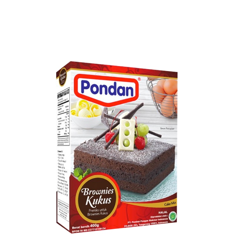 

Pondan Tepung Premiks Brownies Kukus 400 gr