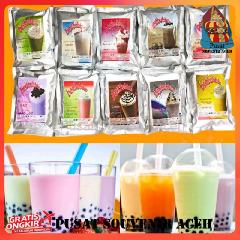 

BEST BUBBLE Bubuk Minuman Aneka Rasa | Ice Blended Bubble Powder 500 gr