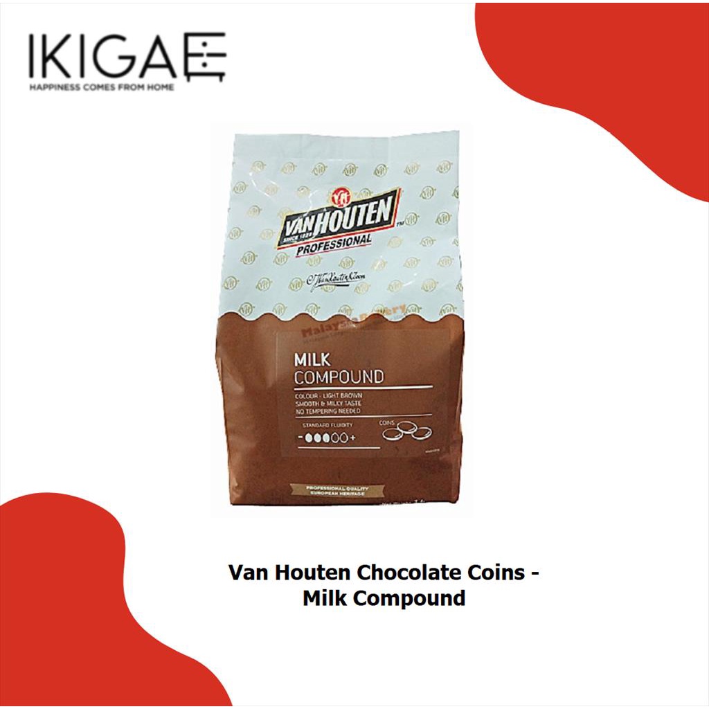 

VAN HOUTEN COIN MILK COMPOUND / COKLAT KOIN MILK COMPOUND REPACKED