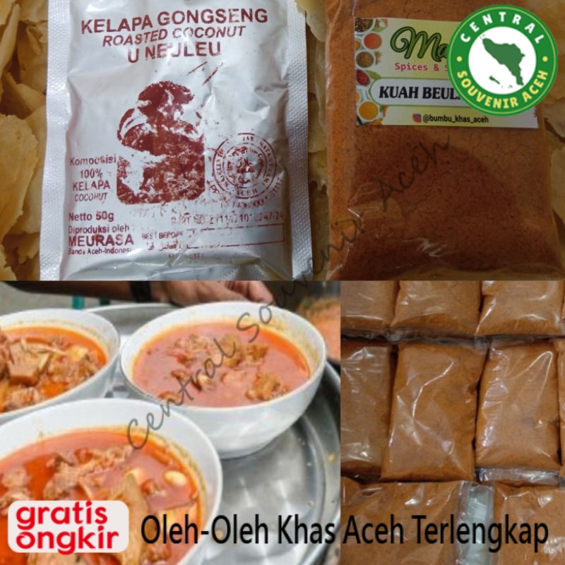 

Bumbu Kering Kuah Beulangong + Kelapa gongseng | Takaran 1/2 kg daging