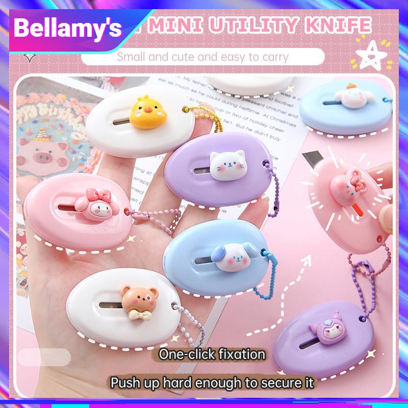 

COD ❤️ Pisau Seni Lucu Kartun Mini Pisau Pemotong Kertas Siswa-Bellamy's