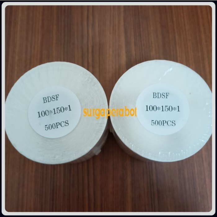 

RB Kertas Sticker Thermal Label Barcode 500 pcs 100x150 Termal Stiker