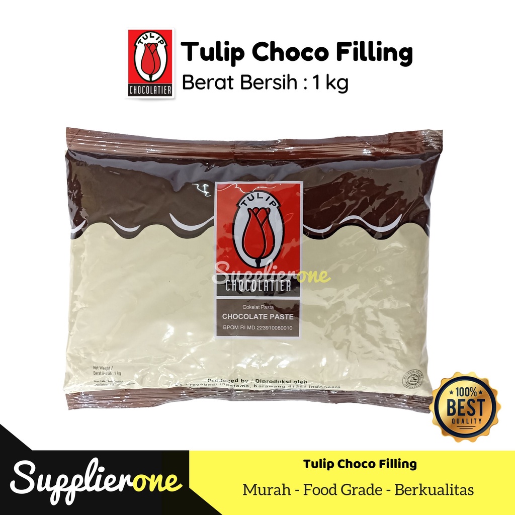 

Tulip Choco Filling / Pasta Coklat Tulip / Pasta Coklat 1kg / Choco Filing