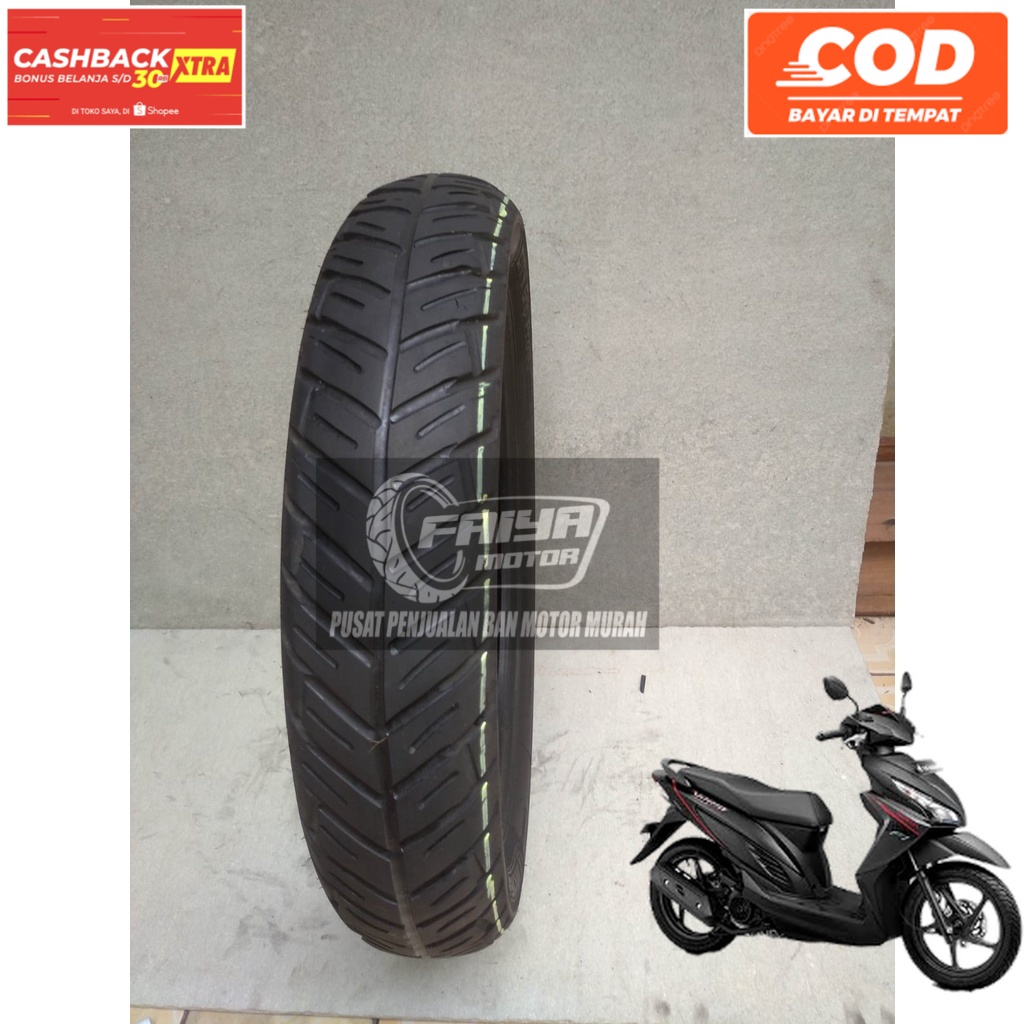 BAN VARIO 110 LED BELAKANG UKURAN 90/90 RING 14 TUBLES MERK michelin CITY GRIP  TERJAMIN