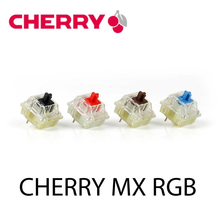 CHERRY MX RGB SWITCH MECHANICAL KEYBOARD BLUE BROWN BLACK RED - BLUE