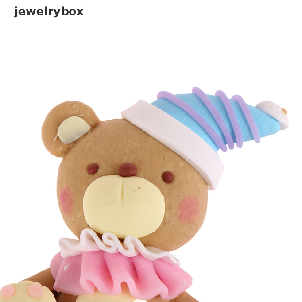 [jewelrybox] Kartun Beruang Indah Pesta Ulang Tahun Kue Topper Baking Dessert Kue Dekorasi Butik