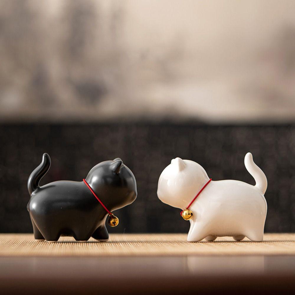 [Elegan] Patung Hewan Peliharaan Teh Mobil Rumah Tanah Liat Ungu Aksesoris Teh Hias Cina