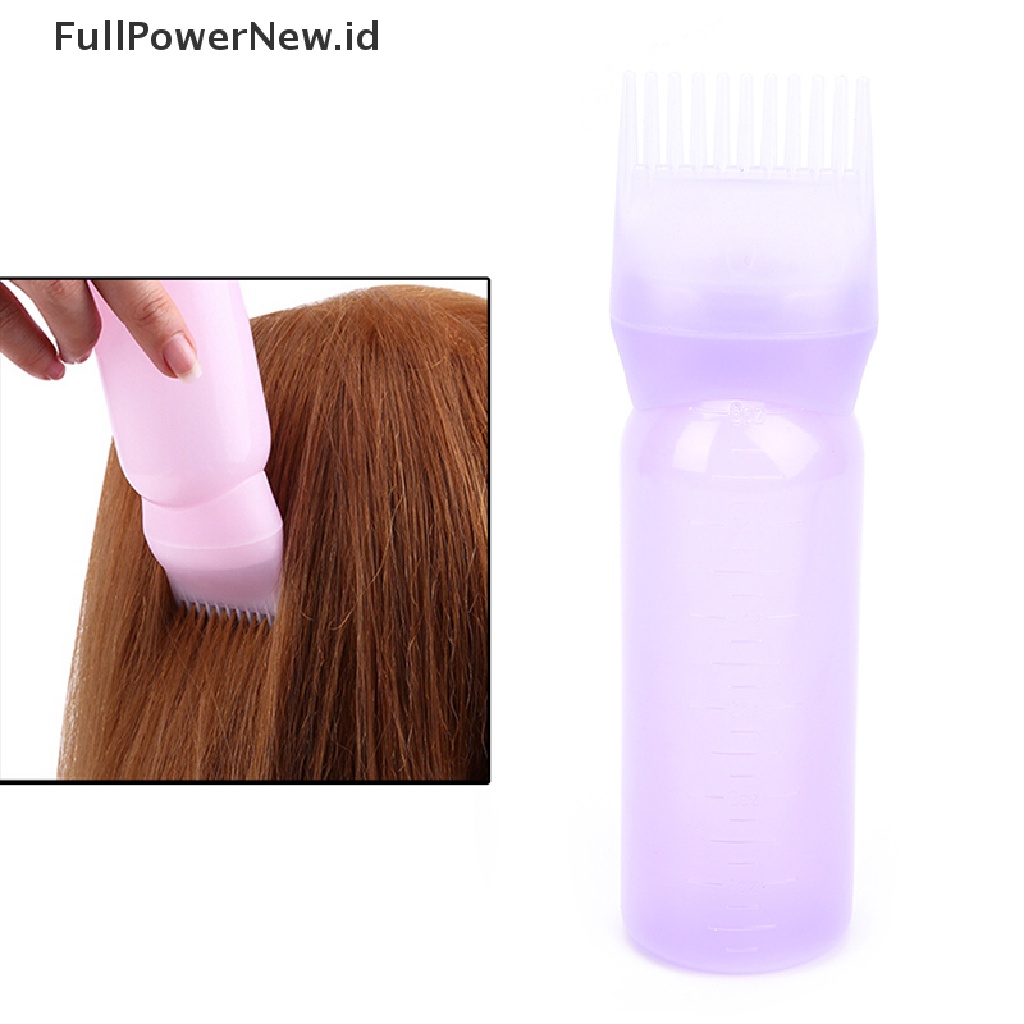 Power 120ML Botol Pewarna Rambut Aplikator Sisir Dispensing Pewarna Rambut Salon Mewarnai ID