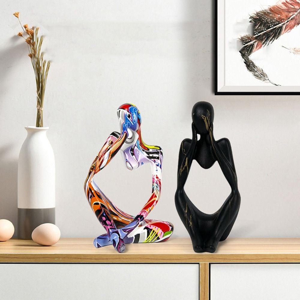 Patung Graffiti Stik Ikan Mewah Praktis Tidak Bau Mudah Digunakan Interior Deoor Handmade Hiasan Desktop