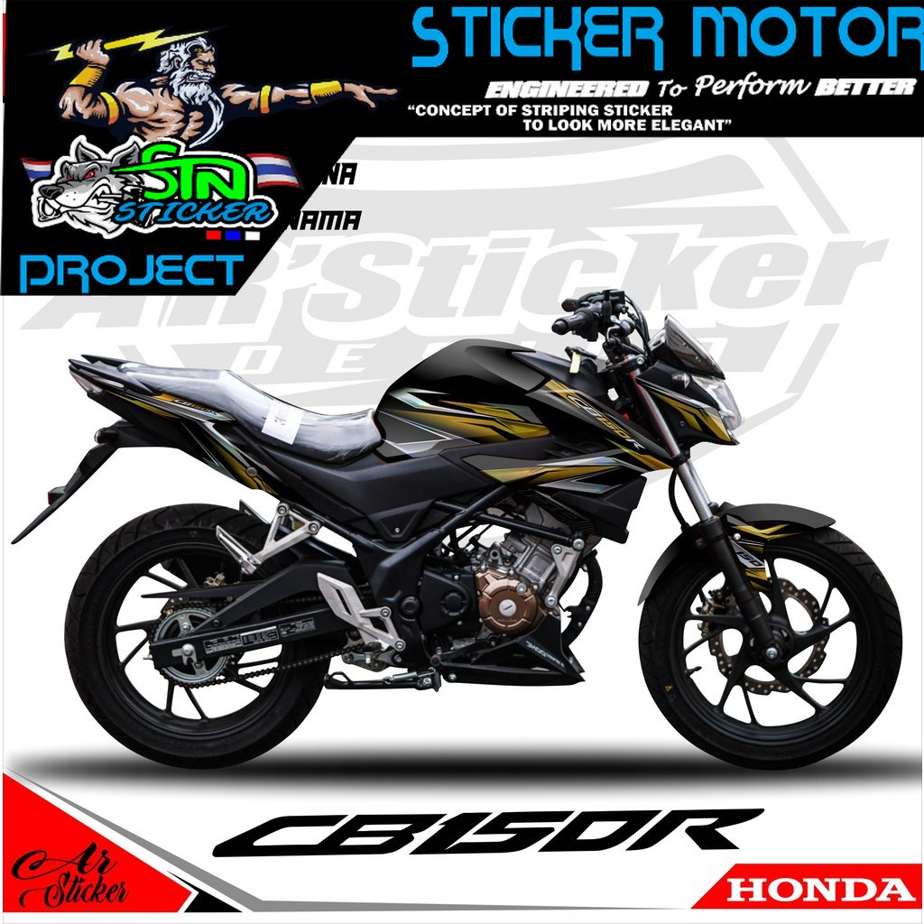Decal Sticker Full Body CB150R New 2020 2021 2022 - Stiker Dekal Hologram, Chrome CB 150R StreetFire