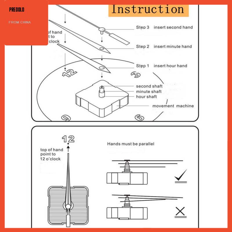 [Predolo] Jam Bandul Chime Music Box Movement DIY Mudah Dipasang