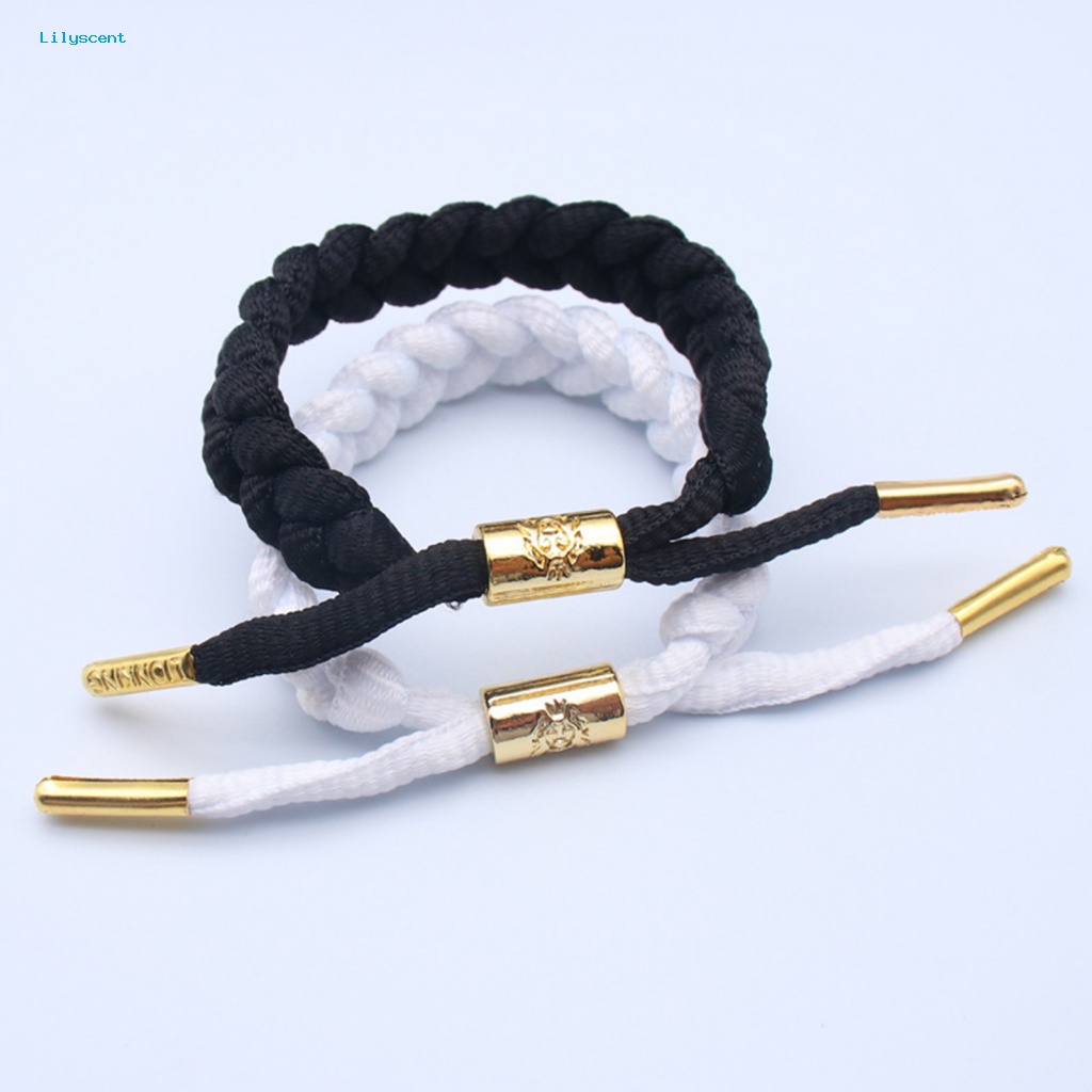 Lilyscent Aksesoris Fashion Anyaman Gelang Untuk Pesta Adjustable Braided Reflektif Gelang Motif Singa