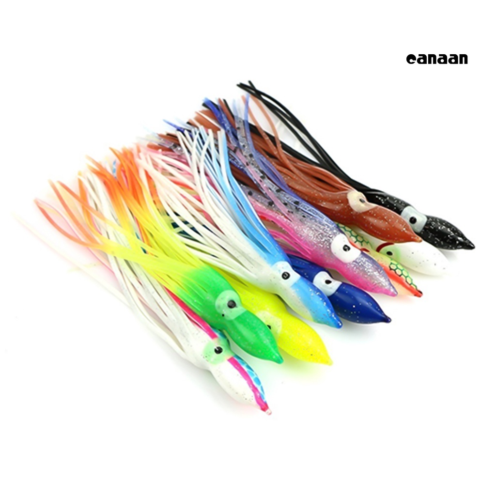 Cnn-10pcs Gurita Memikat Multi-Warna Buatan Perlengkapan Memancing Umpan Renang Bercahaya Untuk Outdoor