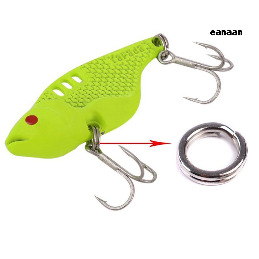 Cnn-100pcs Stainless Steel Double Loop Split Ring Open Fishing Konektor Tackle