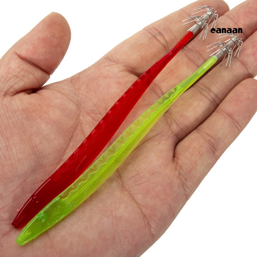 Cnn-2pcs Warna Vibrant Desain Imitasi UV Reflektif Lure Umpan Buatan Squid Hook Jigs Fishing Lure Memancing Aksesoris