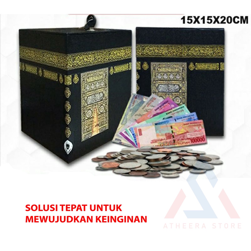 Celengan Kabah Murah - Celengan miniatur kabah - Celengan kabah kunci - Celengan Karakter Anak Murah
