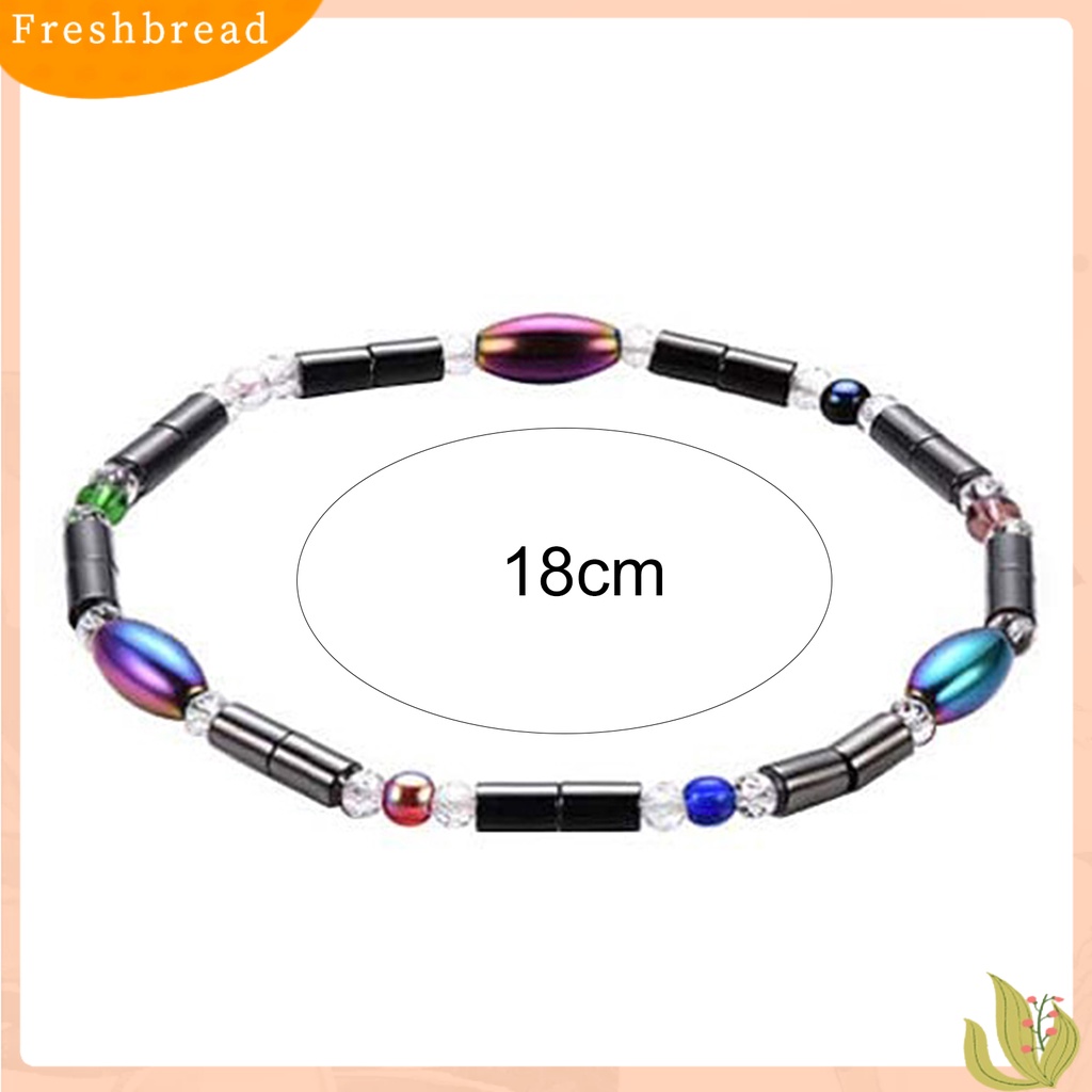 &lt; Freshbread &gt; ic Gelang Halus Pereda Nyeri Fashion Perhiasan Manik-Manik Warna-Warni Bangle Terapi Wanita Untuk Kantor