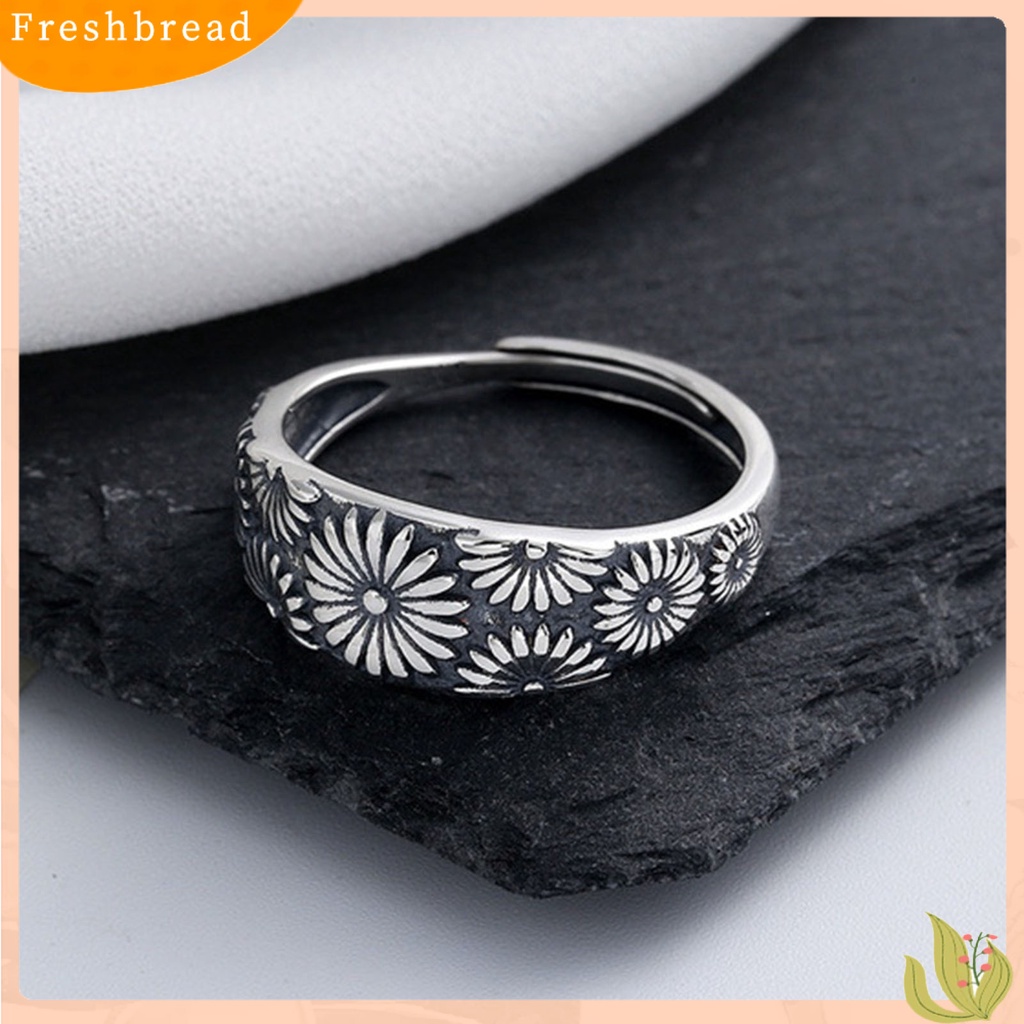 &lt; Freshbread &gt; Cincin Jari Krisan Perhiasan Dapat Disesuaikan Vintage Cincin Indah Untuk Pernikahan