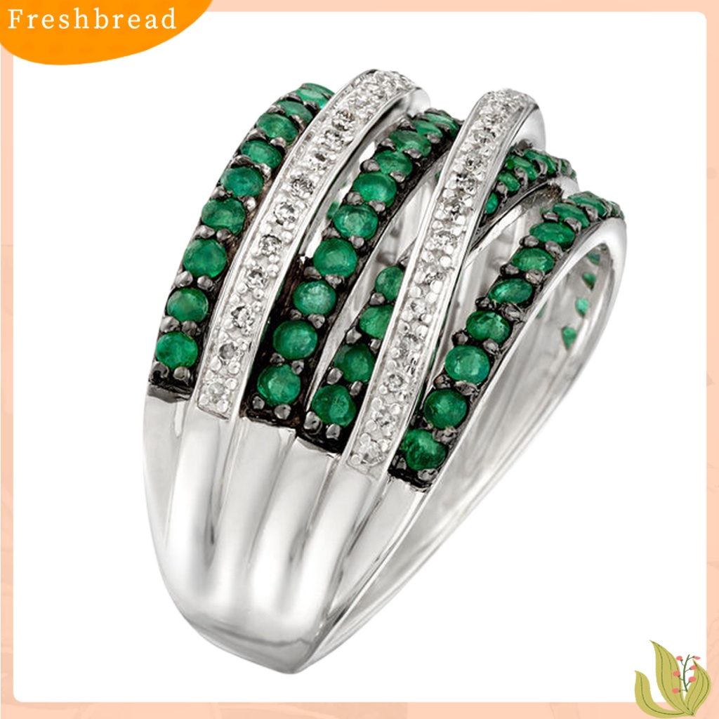 &lt; Freshbread &gt; Cincin Jari Cincin Jari Perhiasan Berbentuk Geometri Cantik Ramah Kulit Paduan Untuk Wanita